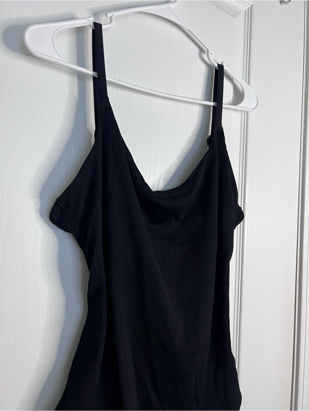 Aerie one piece full coverage Black Ribbed One-Piece Swimsuit size XL - Picture 5 of 12